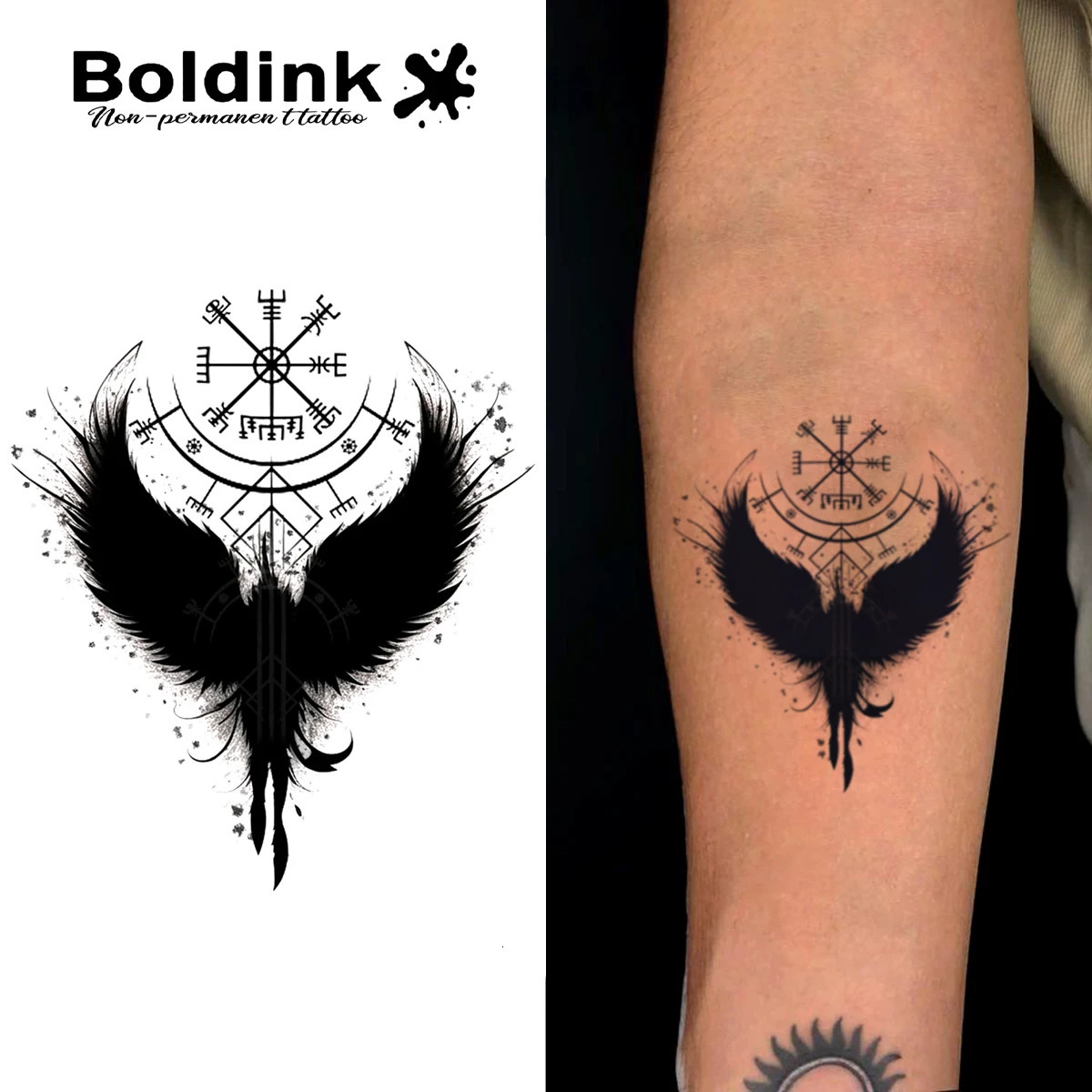 Boldink Mystery pattern Temporary TattooLasts To 15 Days Technology Magic Waterproof Semi Permanent Sticker 250809