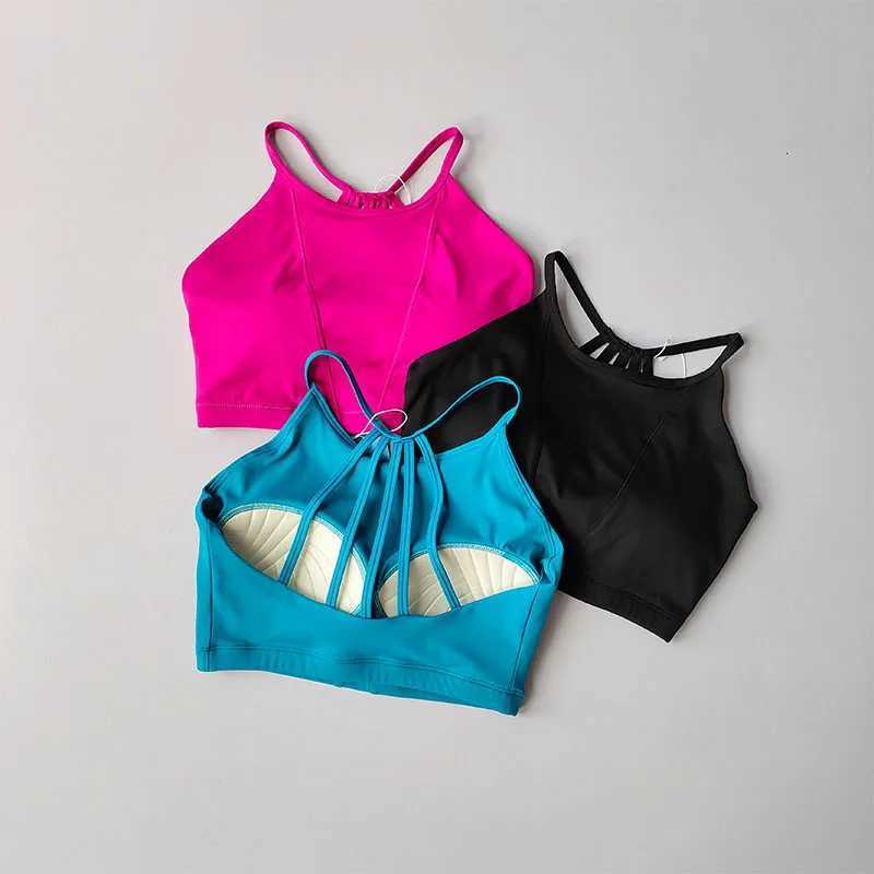 Womens Fixed Pad Sports Bra High-intensity Running Gathering Bra Quick Dry Fitness Vest Gym Bras for Women Sports Bra Z250812