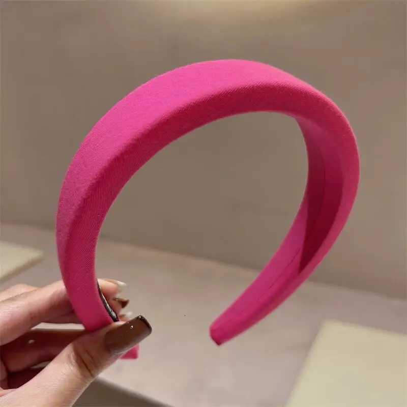 Sweet Wide-brimmed Sponge Hair Band for Women Hot Fashion Band Tweed Fabric Hoop Hairband Y2k Girls Hair Accessories X250812