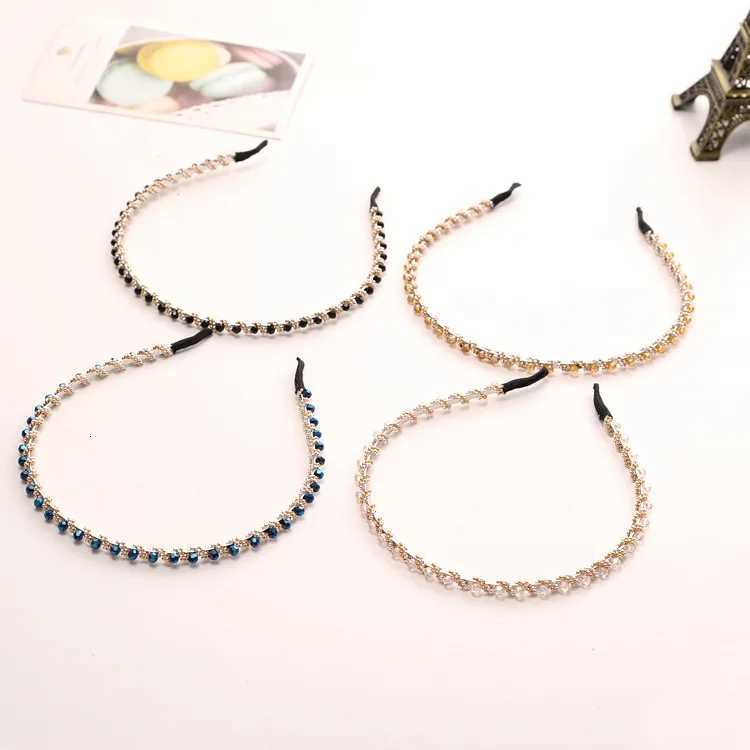 Fashion Wen Hair Hoop Ladies Crystal Rhinestone Pearl Hairband Piece Hair Band Accessories X250812
