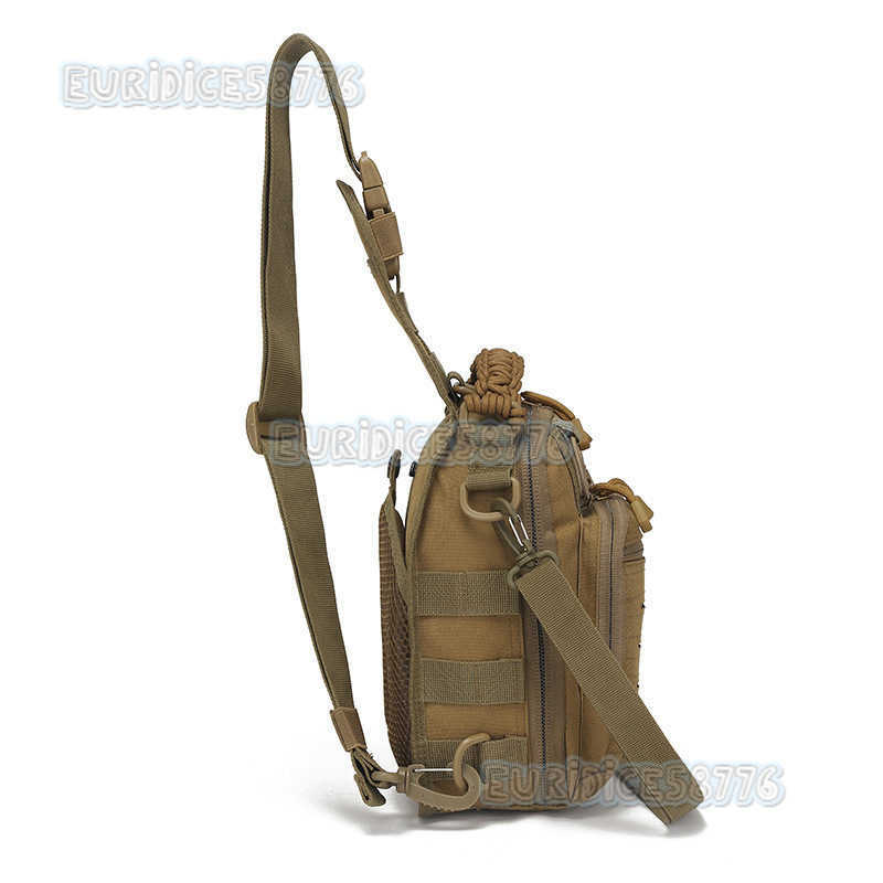 Okali New Chest Bag Outdoor Portable Cycling Bag Camouflage Outdoor Sports Small Chest Bag Laser Punch Bag H250811