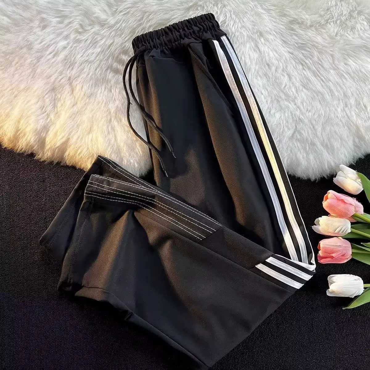 2024 New Cotton Casual Pants for Men in Summer Thin Beige Pants Ice Silk Breathable Pants for Men Slim Straight Leg Pants W250812