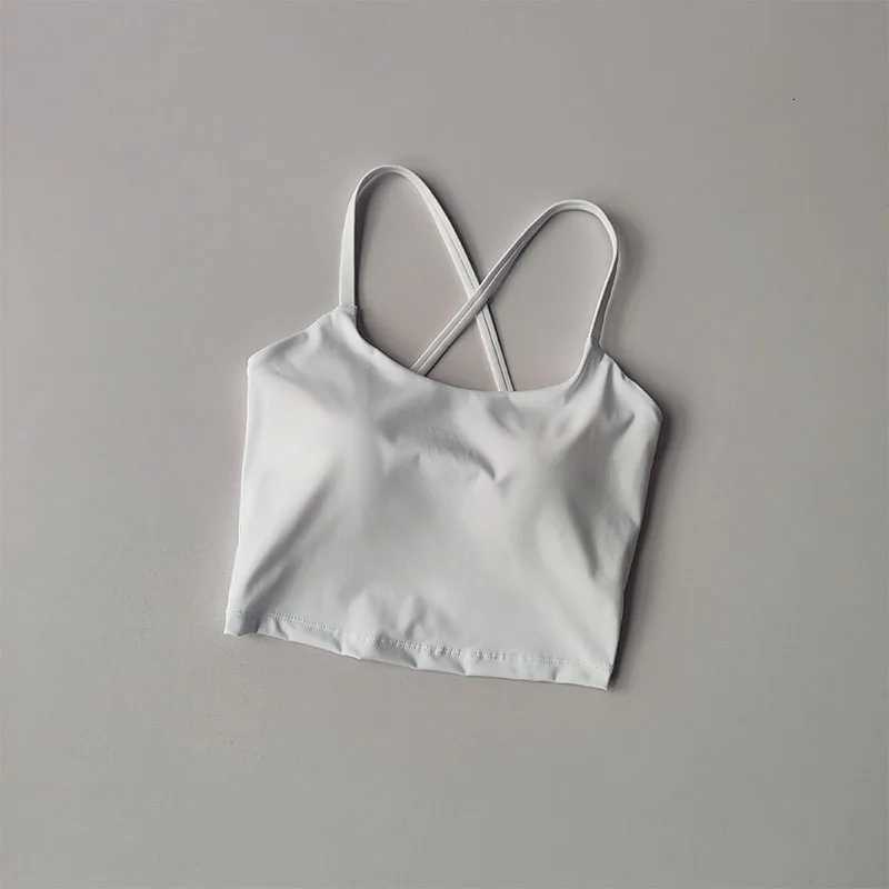 Sports Bra Women with Cross Shaped Back and Side Breasts Fitness Bra External Wear Quick Drying Medium Strength Vest Suit Z250812