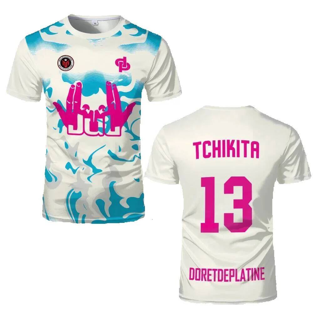 New Summer JUL Jersey Tchikita Youth Breathable Quick-Dry Training Soccer Men and Women Fashion Sport Beach Shirt