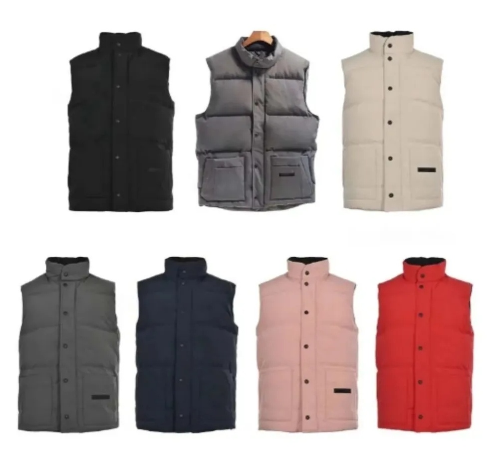 Winter gilet mens vest designer down jacket luxury man woman feather filled material coat embroidered badge warm outerwear full label jackets pop couple coats 0651