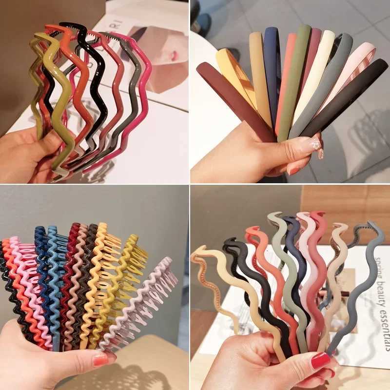 2024 Best Selling New Styles Fashion Wave Resin All-match Scrub Wavy Hair Band for Women Girl Hair Accessories X250812