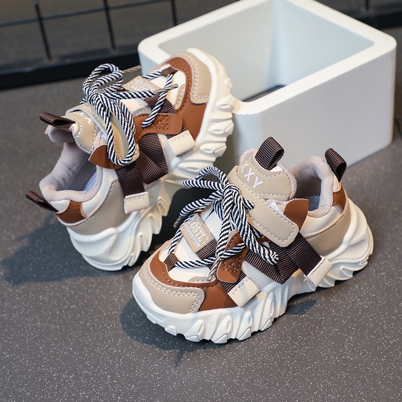 Kids Sport Chunky Shoes Mesh Breathable Casual Girls Sneakers Children Boys Shoes w250725