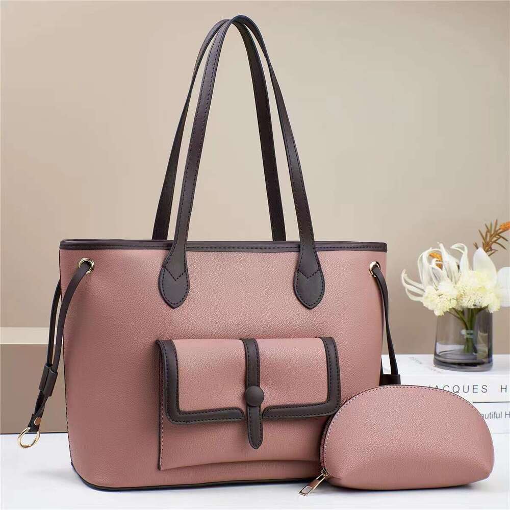 Hot Selling New Mother-Daughter Handbag Color-Block Fashion Trend Women's High-End Large Capacity Shoulder Crossbody Bag Designer Bags