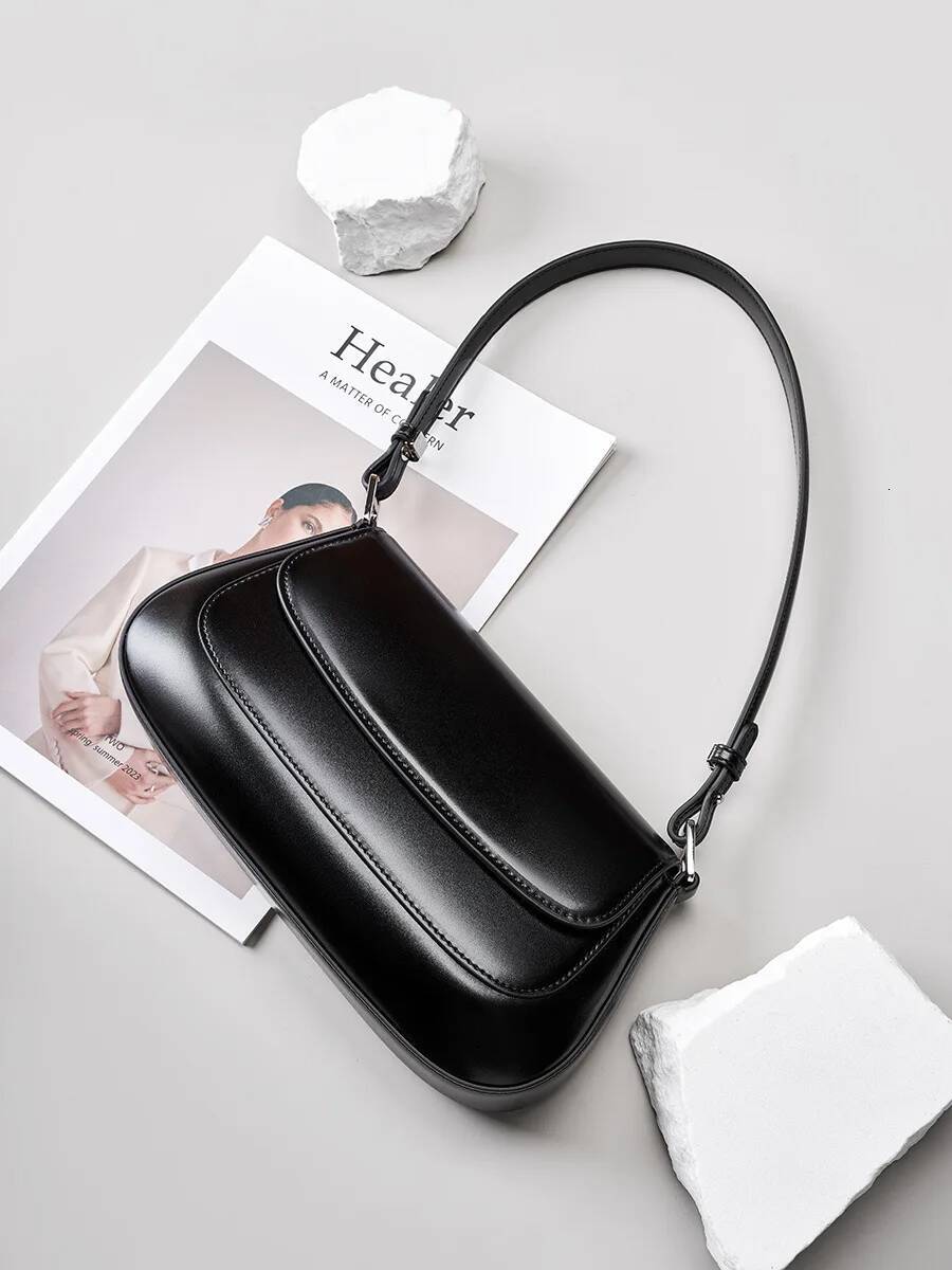 2025 fashion Half Moon saddle geniune Leather Shoulder Underurm Women's handbags High quality crossbody bag ddmymarket