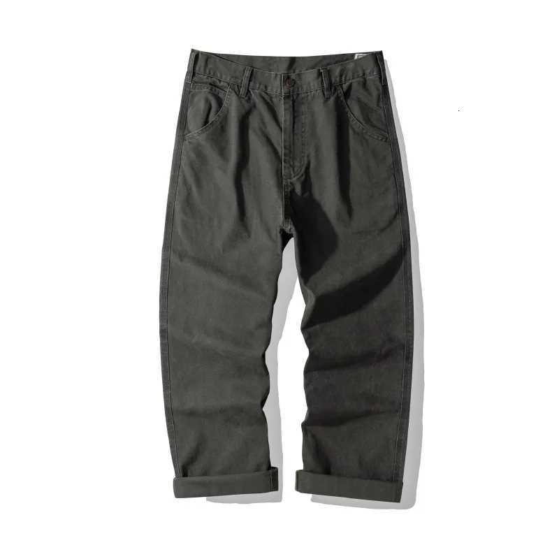 100% Cotton Color Denim Railway Worker Pants Amekaji WABASH Striped Workwear Canvas Pants American Vintage Straight X250812