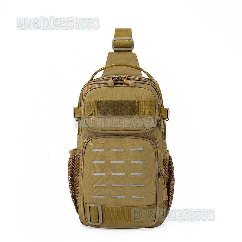 Camouflage Chest Bag for Men Outdoor Travel Single Shoulder Crossbody Bag Sports Cycling Bag Tactical Slingshot Small Backpack Multifunctional H250811