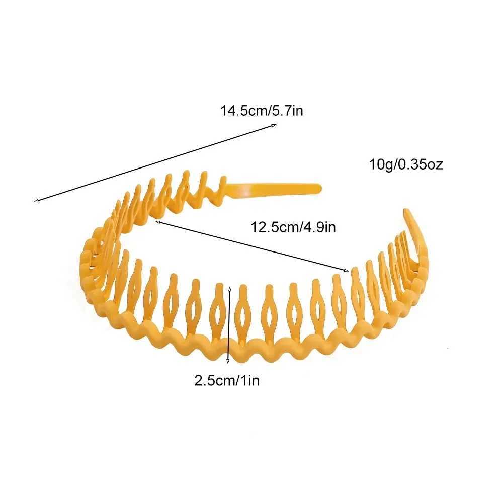 2024 Best Selling New Styles Fashion Wave Resin All-match Scrub Wavy Hair Band for Women Girl Hair Accessories X250812