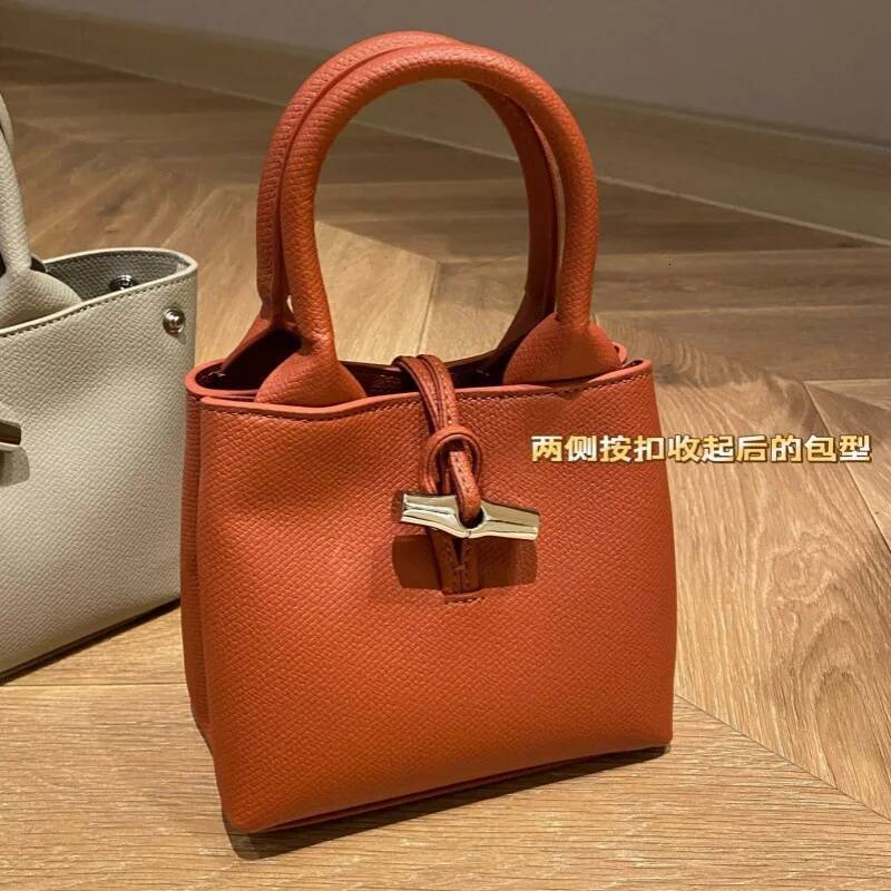 High quality new Roseau mini handbag bamboo buckle crossbody cowhide casual bag women high-quality