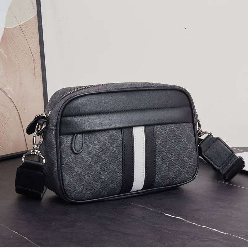 Hot Selling New Fashion Men's Bag Stripe Floral Print Shoulder Messenger Men Design Crossbody Bags For Mens Handbags Designer Bags