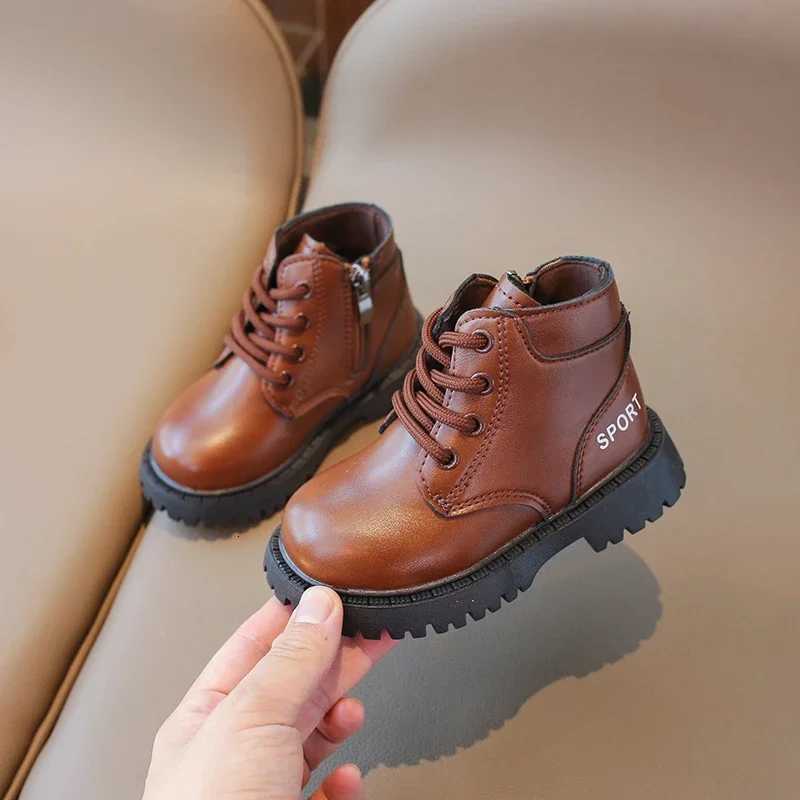 Baby Boys Casual Boots Autumn Winter Girls Shoes Windproof Waterproof Children Outdoor Boots Soft-soled Non-slip Kids Boots XJ250812