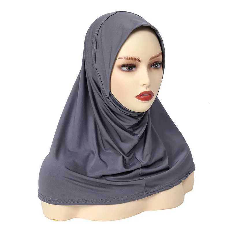 Elegant Hijab Muslim Nightcap Fashion Durable Long Bandana Cap Pre-sewn Head Scarf Wrap for Muslim Women XJ250812