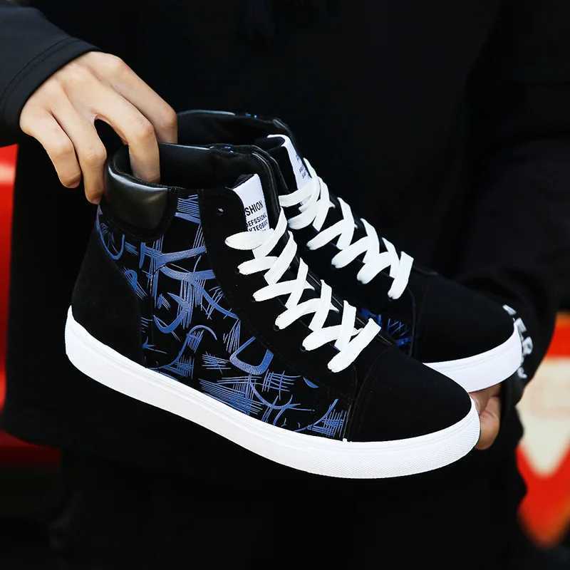 Fashion Sneakers Men Cloth Shoes Breathable Cool Street Style Shoes Male Sneakers Black Blue Red Mens Casual Shoes A305 Z250812