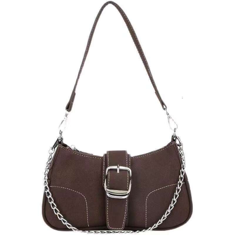 Niche High-End Underarm Bag For Women, Autumn And Winter Versatile Single Shoulder Handbag, Crossbody Matte Chain B5