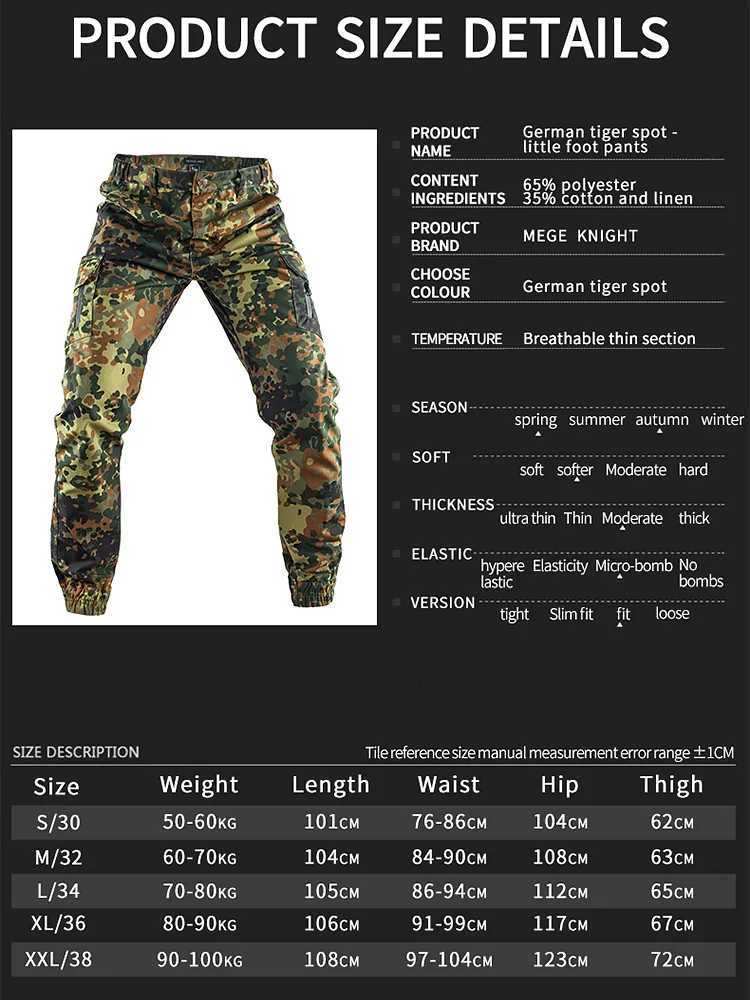 Mege Tactical Cargo Pants Joggers Outdoor Working Hiking Hunting Trousers Mens Sweatpants X250812