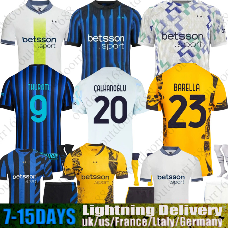 2025 2026 BARELLA soccer jersey 46 ROSSI Lautaro Martinez Jersey Marcus Thuram Stefan de Vrij Alessandro Bastoni Football Shirt Inter Jersey kit kids inter millan