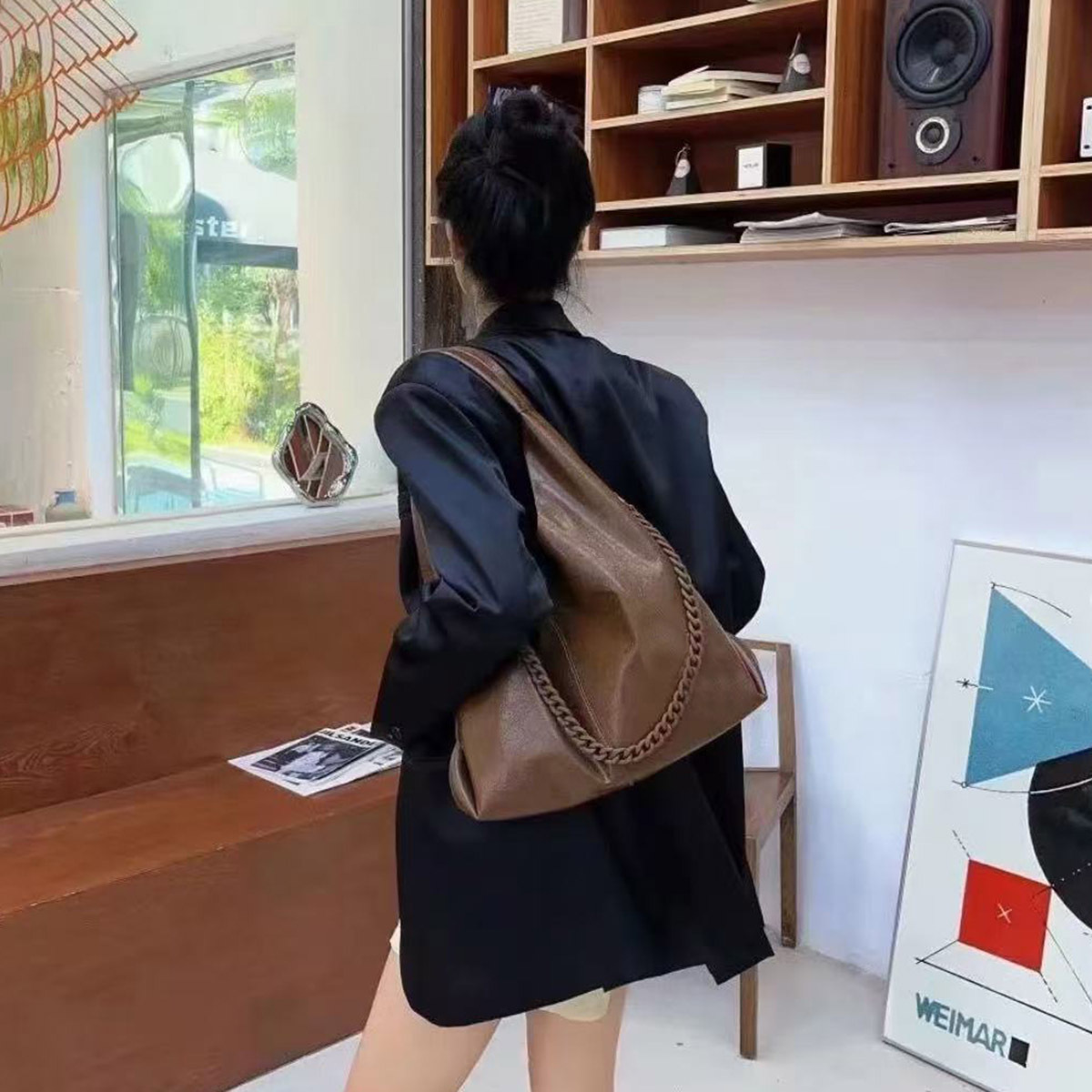 designer bag Foreign Trade Large Capacity Shoulder Bag for Women 2025 New Retro Luxury bag Niche Underarm Bag Fashion Versatile Tote Bag with High-End