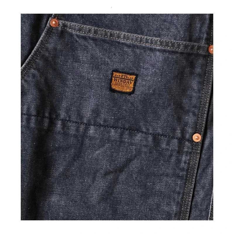 25SS Hirata Hiroshi Japanese Casual Denim Drawstring Large Pocket Logging Pants for Men Arrival X250812