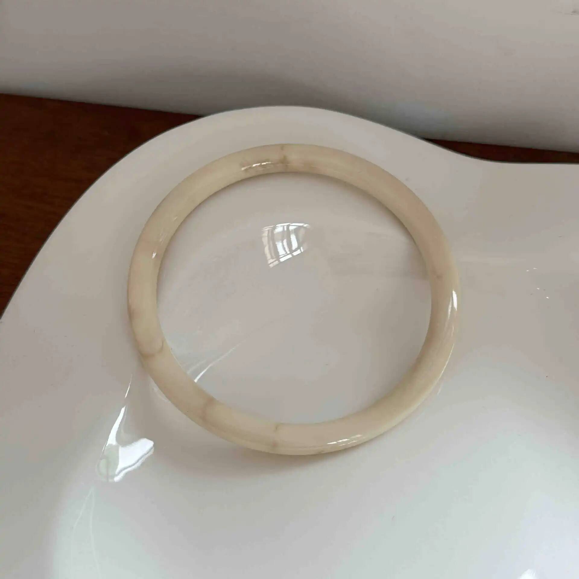 Retro Brown Resin Bangles Acrylic Marble Bracelet For Women Fashion Party Jewelry Gift