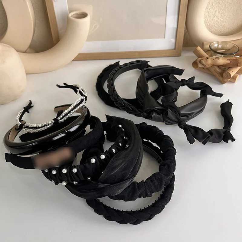 Fashion Wide Hair Bands For Women Dress Black Color Band Bezel Girls Hairband Hair Hoop Women Hair Accessories X250812