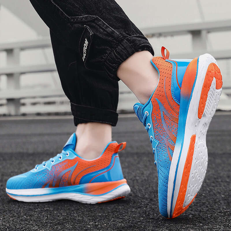 Men's Shoes for Middle School Students, Sports Running All-Season Breathable Athletic Shoes, National Trend Fashion Mesh Free shipping Sneakers, 