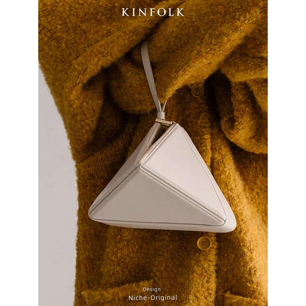 toteBag Shoulder bag ROSE NOIRE New Niche Design Turkish Multifunctional Color Block Foldable Triangle Handheld Tote Crossbody Bag