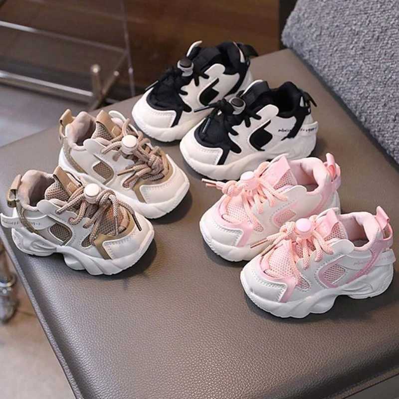 Autumn Mesh Breathable Kid Sport Shoes Lightweight Comfortable Casual Boys Girls Non-Slip Fit for 2-7 Years Old XJ250812