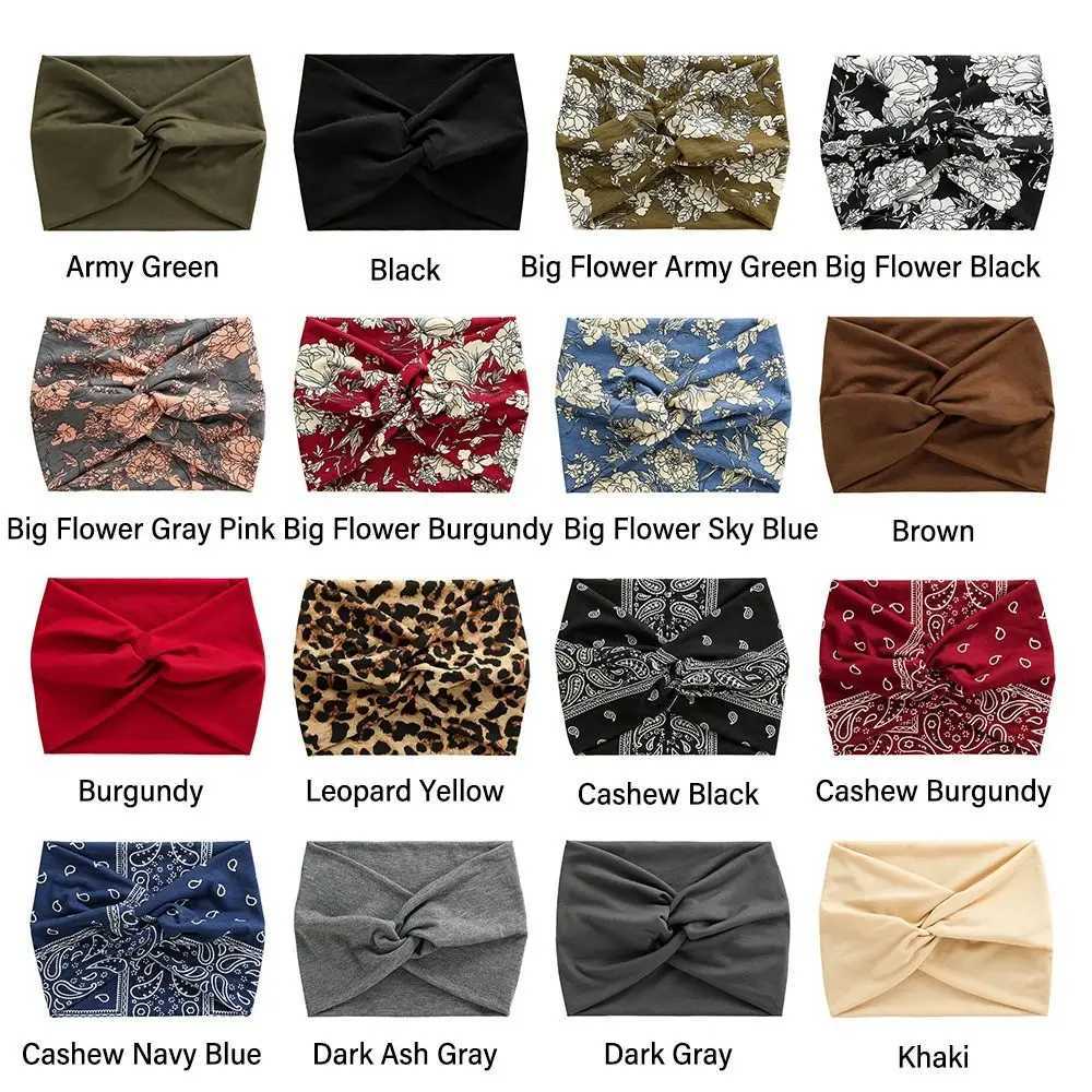 Hair Accessories Twisted Extra Large Thick Wide Bands Turban Workout Band Wraps for Women X250812