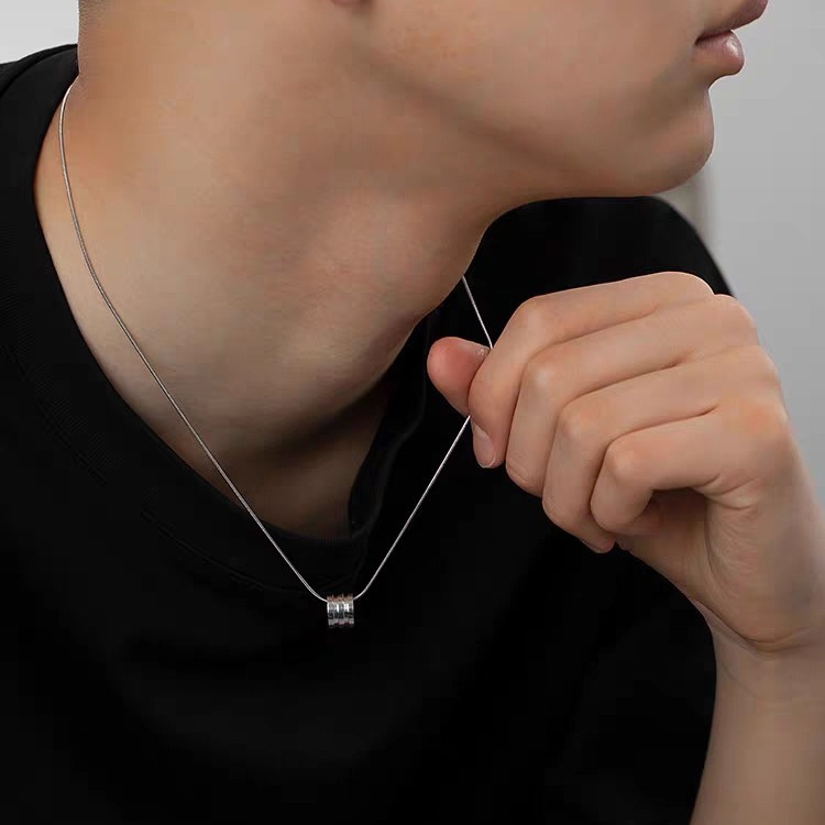 Trendy Man's Titanized Hip Hop Waist Accesor: Robust Stainless Band & Statement Necklace