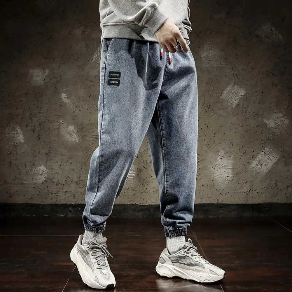 2023 Spring Summer Cotton Jogger Pants Men Pants Harajuku Cargo Jeans Casual Harem Denim Korean Hip Hop Sweatpants Men Trousers X250812