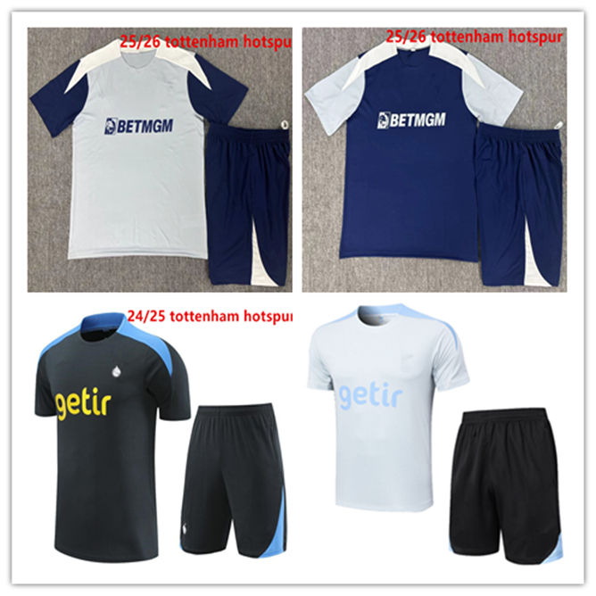 2025 2026 spures Short sleeves tracksuit set 25 26 tottenhames Survetement SON LO CELSO NDOMBELE man Football Training suit Short sleeves Sportswear