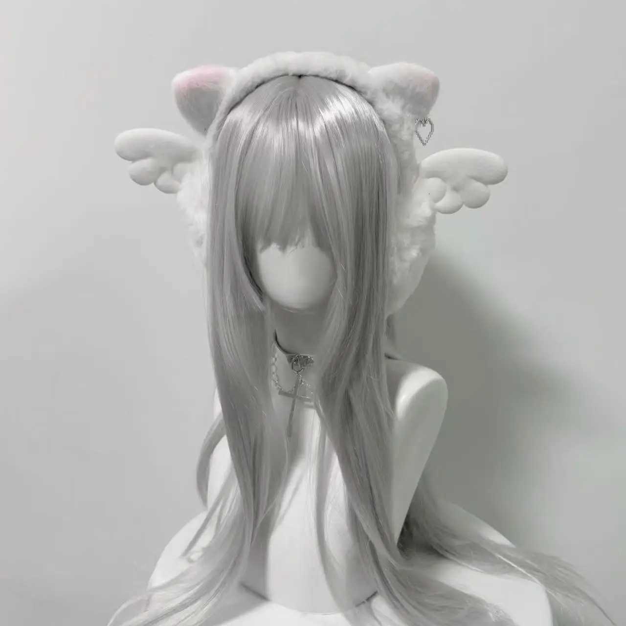 Subculture Angel Wings Aesthetic Plush Warm Earmuffs + Cute Glove Spring New Sweet Girl Y2k Accessories Ear Cover for Women XJ250812