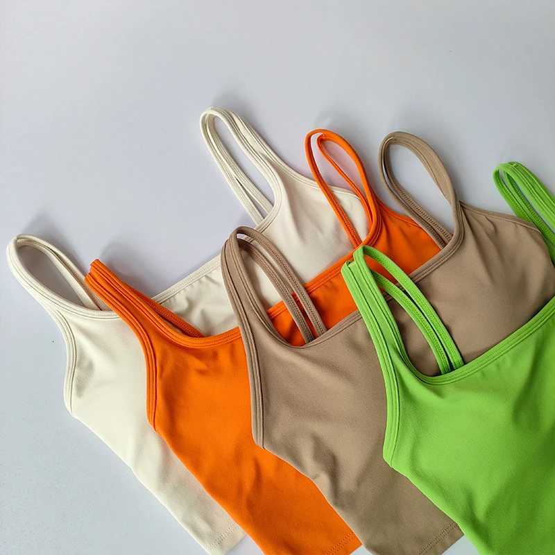 Shoulder Strap U-shaped Beautiful Back Womens Bra Shock-absorbing Gathering Sports Bra Running and Fitness Outerwear Vest Z250812