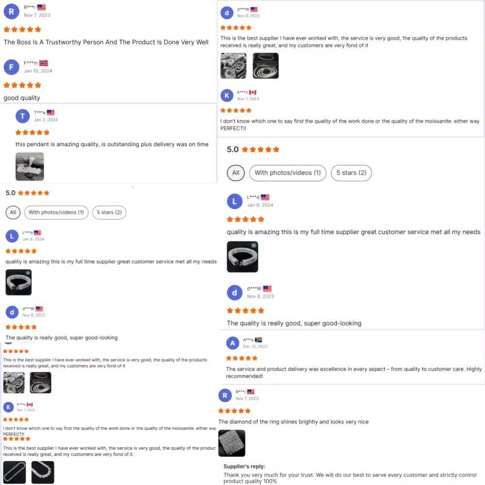 Fashion Jewelry Customized 925 Silver Paired 18K Gold Plated High Quality Cuban Iced Out Ring Moissanite Ring