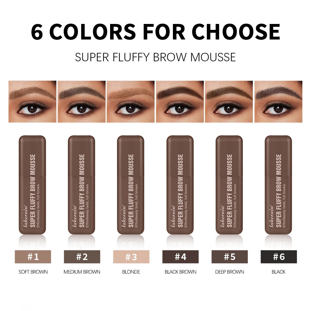 Superfluff Volumizing Brow Mousse Tint for Eyebrows Tinted Brow Gel Brown Long Lasting Waterproof Eyebrow Tattoo Dye Cosmetics 250809