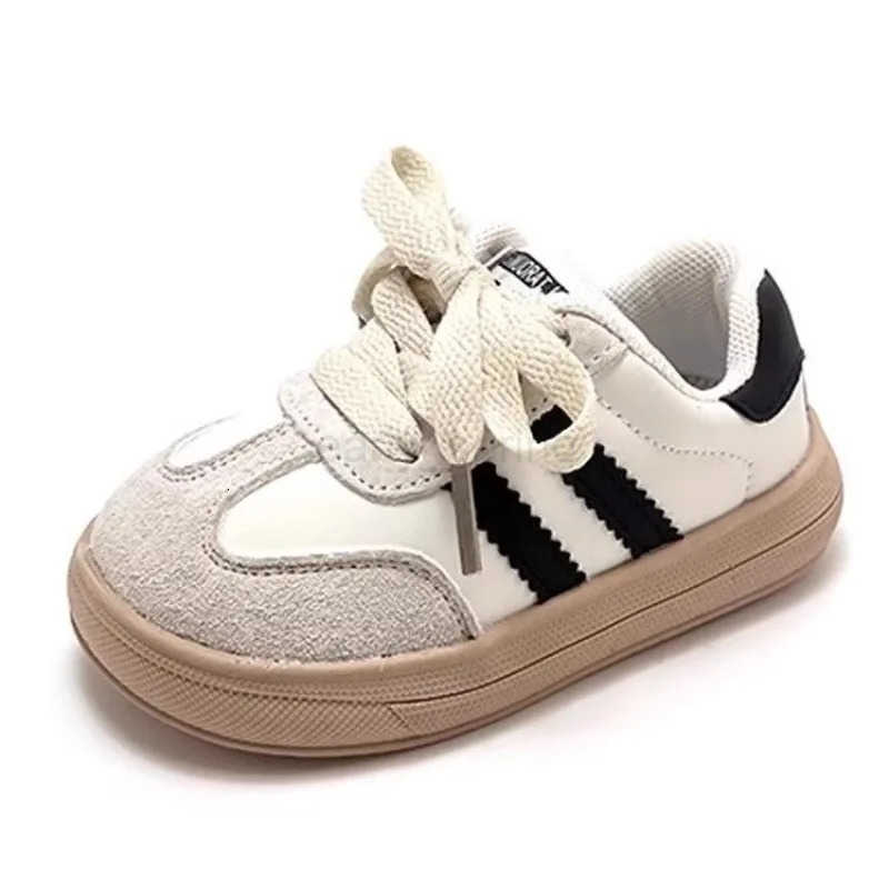 Spring Autumn New Baby Sneakers Boys Girls Leather Sport Sneakers Children School Shoes Size 18-26 T250812