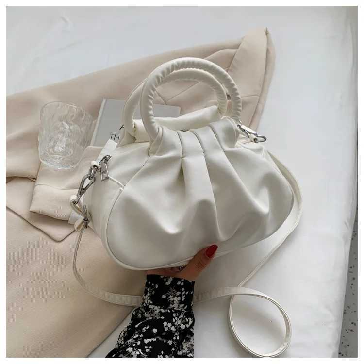 Korean Style Southern Style Womens Bag Pleated Bag Cloud Versatile Armpit Bag Hand Bag Shoulder Crossbody Bag Z250812