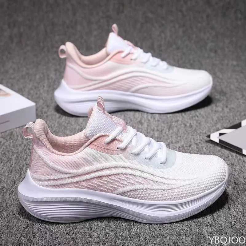 New Spring Lightweight Sports Shoes Simple Versatile Women Comfortable Shock-Absorbing Breathable Wear-Resistant Women Shoes Z250812
