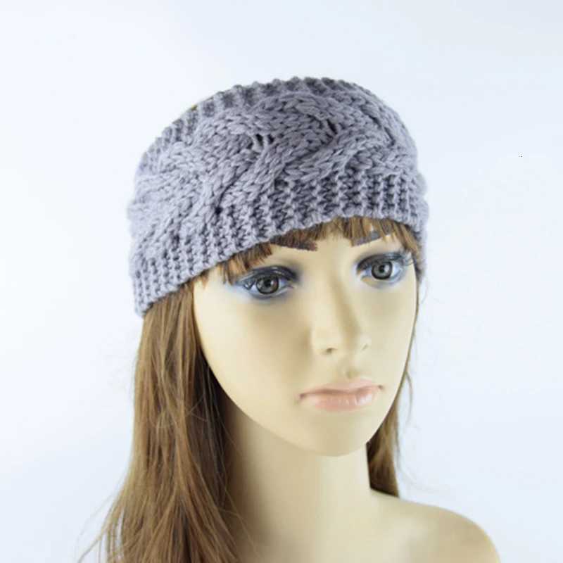 Donarsei Winter Warm Twist Knitted Band For Women Handmade Solid Color Elastic Turban Bandage Hair Accessory X250812