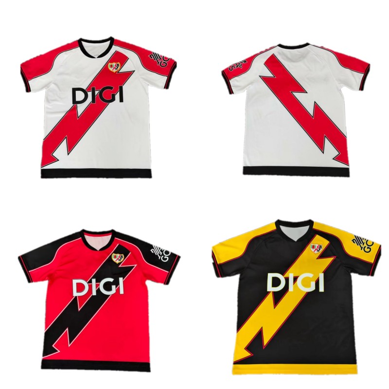 2025/26 Rayo Vallecano Soccer Jerseys 2026 CISS ISI TREJO DE FRUTOS Shirt Mens NTEKA LOPEZ GARCIA RATIU Football Uniform Kids kit