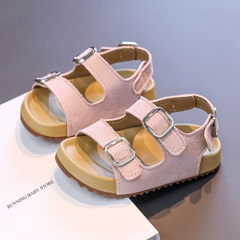 Summer Childrens Shoes Fashion Suede Leisure Sandals Metal Buckle Stunning Outdoor Unisex Non Slip Beach I05242 w250725
