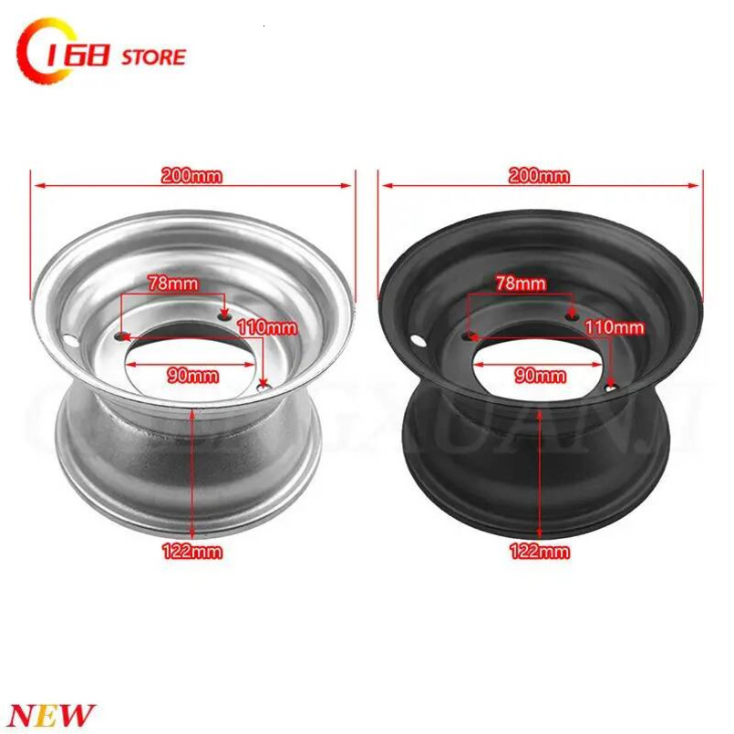 Good quaity Lighing shipment 7 inch Tire with Hub rim 16x8-7 For 50cc 70cc 90cc 110cc 125cc 250cc ATV