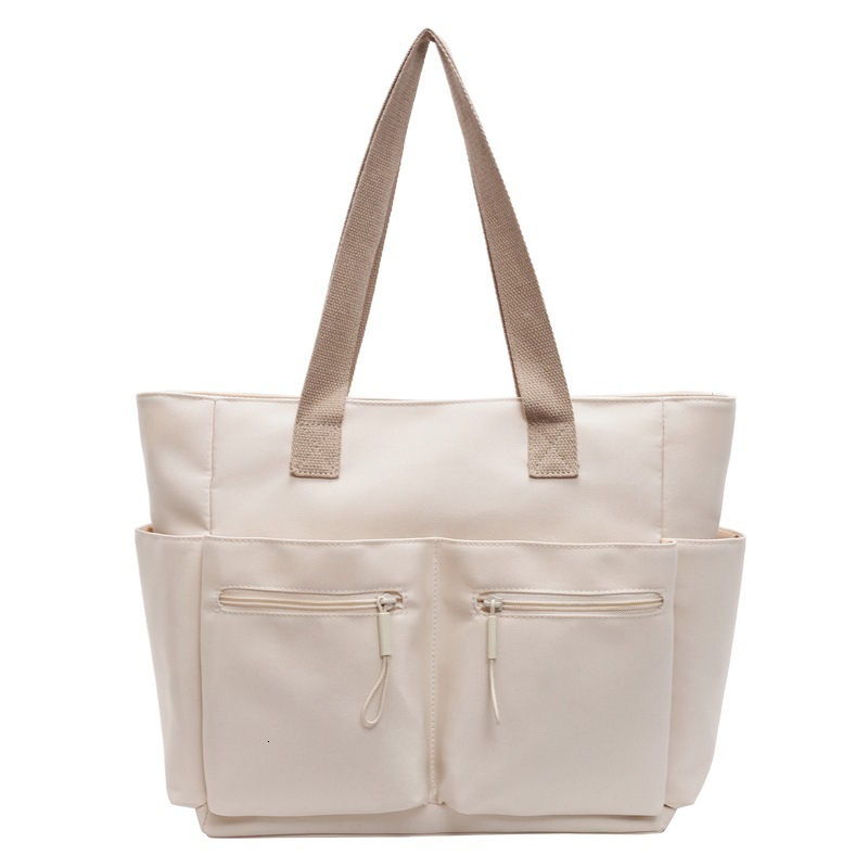 Versatile Canvas for Women New Commuter Large Capacity Simple Office Handbag Single Shoulder Tote Bag