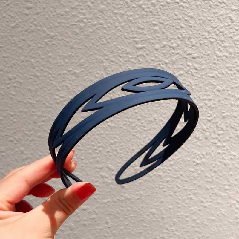New Fashion All-match Simple Hollow Frosted Non-slip Hair Bands for Women Girls Clamp Hair Accessories Wear X250812