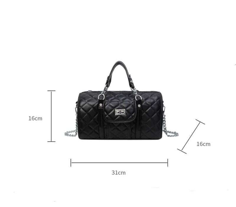 Europe the United States portable pillow ladies spring and summer 2024 new high-grade rhombic chain shoulder slung bag