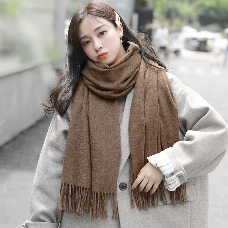 T1421 solid color scarf shawl high-end cashmere scarf